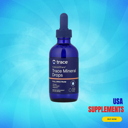 USA Supplements | Trace, ConcenTrace® Trace Mineral Drops, 4 fl oz, 118 ml ( Cellular Function )
