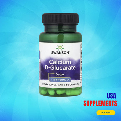 USA Supplements | Swanson, Calcium D-Glucarate ( Detoxification Support )