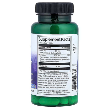 USA Supplements | Swanson, Albion® Magnesium Glycinate with Activated B Vitamins ( Bone Health )