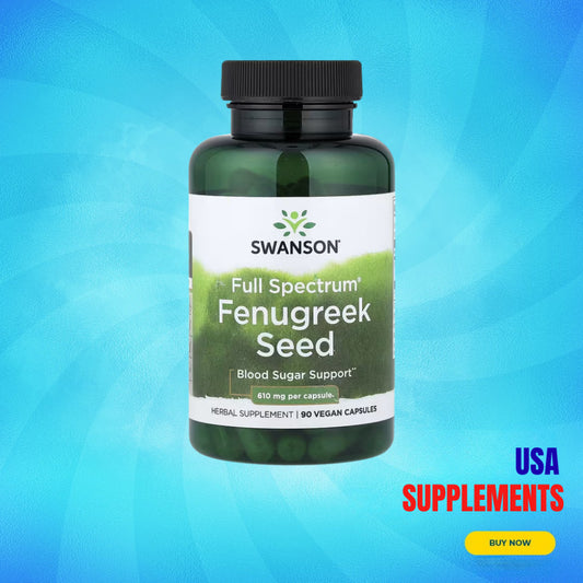 USA Supplements | Swanson, Full Spectrum® Fenugreek Seed ( Blood Sugar Support )