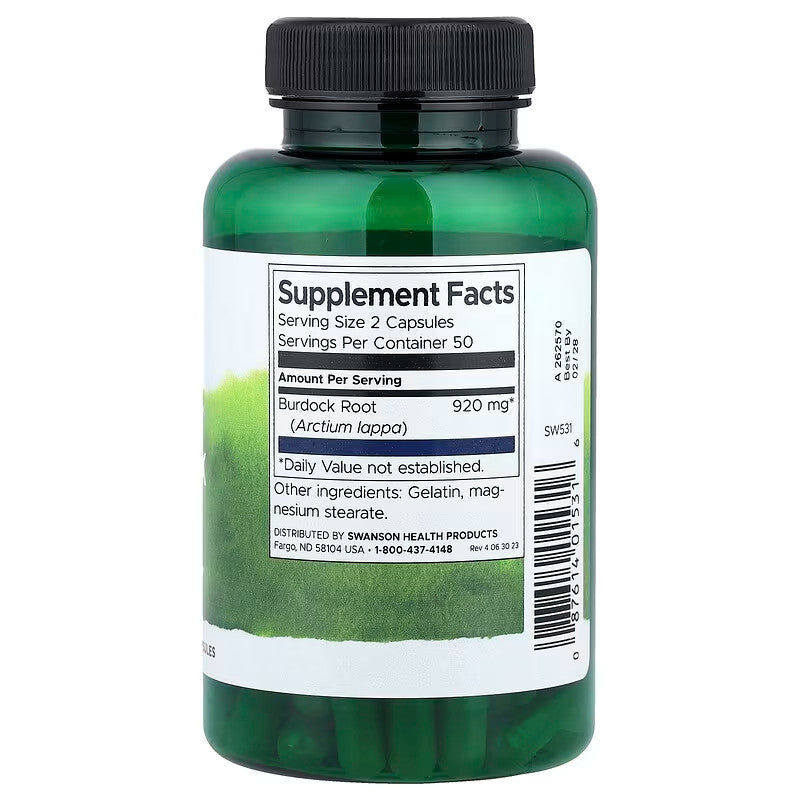 USA Supplements | Swanson, Full Spectrum® Burdock Root ( Antioxidant Support )