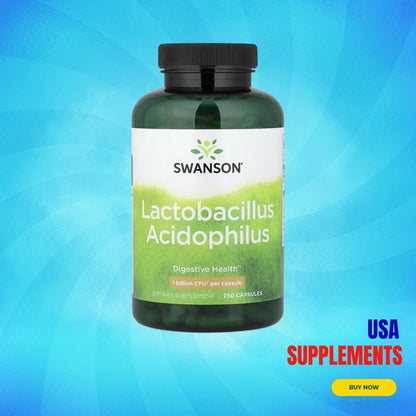 USA Supplements | Swanson, Lactobacillus Acidophilus, 250 Capsules ( Digestive Health )