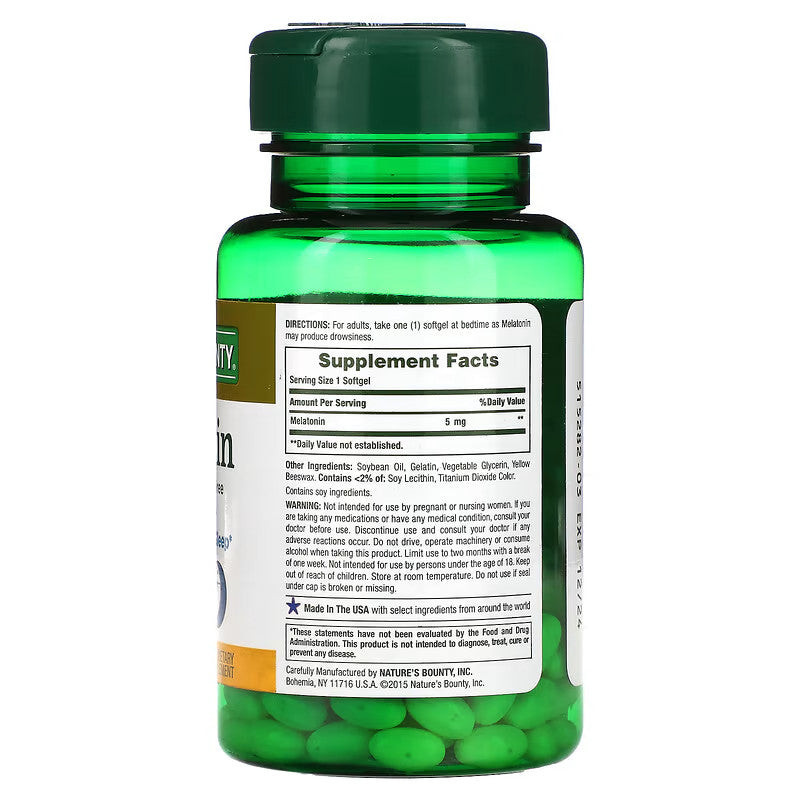 USA Supplements | Nature's Bounty, Melatonin ( Promotes Relaxation & Sleep )