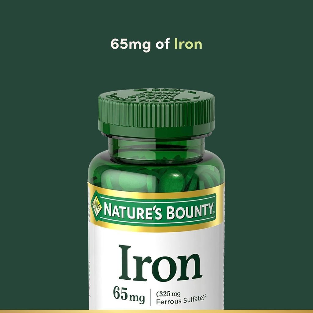 USA Supplements | Nature's Bounty, Iron, 65 mg, 100 Tablets ( Supports Red Blood Cell Production )
