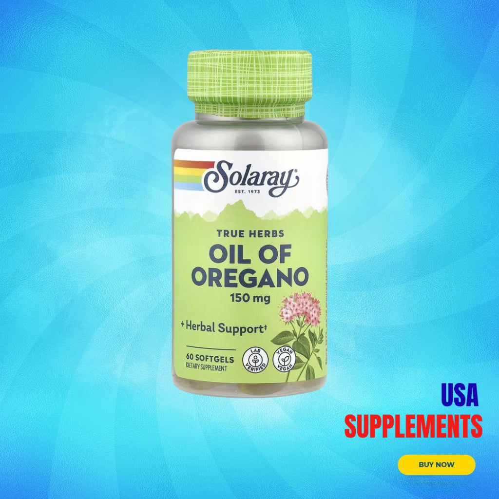 USA Supplements | Solaray, True Herbs, Oil of Oregano ( Immune System Support )