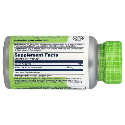 USA Supplements | Solaray, True Herbs, Mullein ( Respiratory Support )