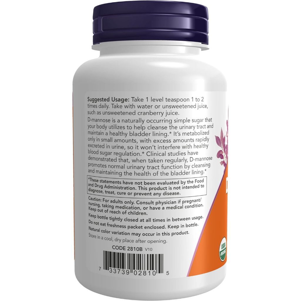USA Supplements | NOW Foods, D-Mannose Pure Powder ( Healthy Urinary Tract )