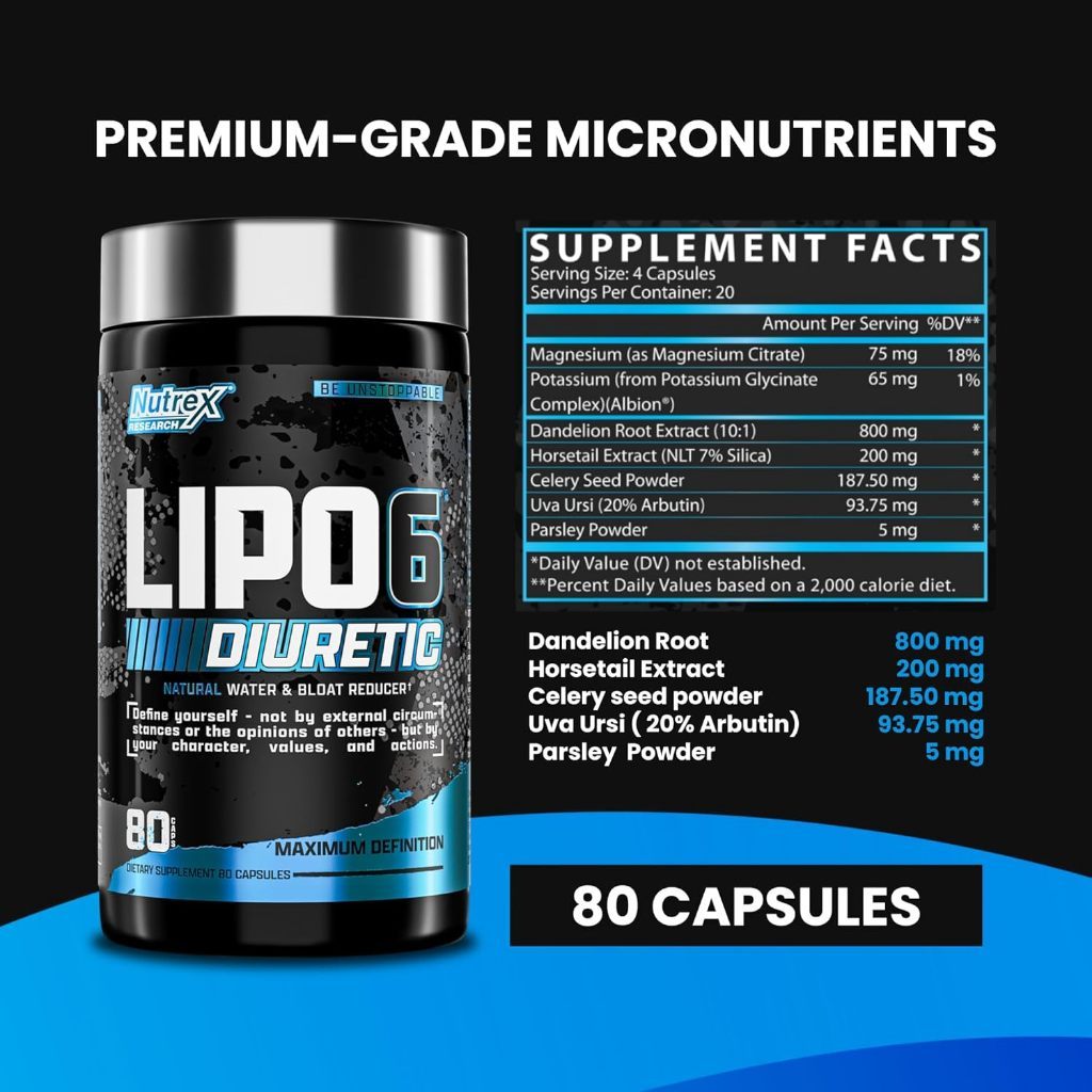 USA Supplements | Nutrex Research, LIPO-6 Diuretic ( Weight Management )