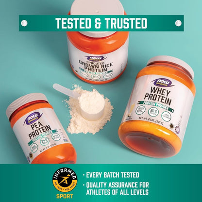 USA Supplements | NOW Foods, Sports, Pea Protein, Unflavored, 12 oz ( Supports Muscle Growth )