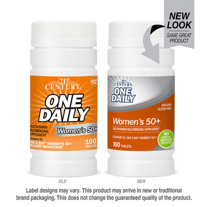 USA Supplements | 21st Century, One Daily, Women's 50+, 100 Tablets ( Supports Bone & Joint Health )