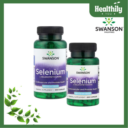Healthily You | Swanson, Selenium, L-Selenomethionine 100 mcg Capsules, Provides Antioxidant Support