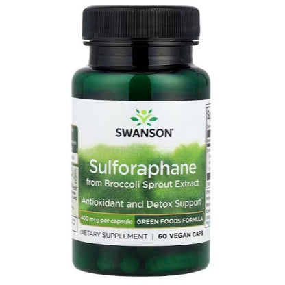 NaturalSolutions | Swanson, Sulforaphane from Broccoli Sprout, NAC Detox Antioxidant & Detox Support