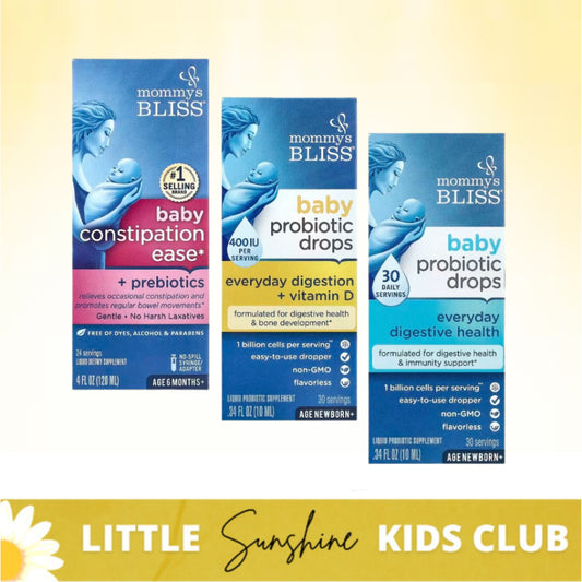 LittleSunshine | Mommy's Bliss, Baby Constipation Ease + Probiotics, Baby Probiotic Drops, Digestive