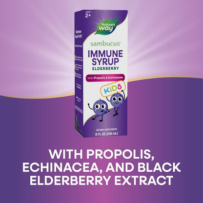 LittleSunshine | Nature's Way, Sambucus® Kids, Immune Syrup Elderberry with Propolis & Echinacea,