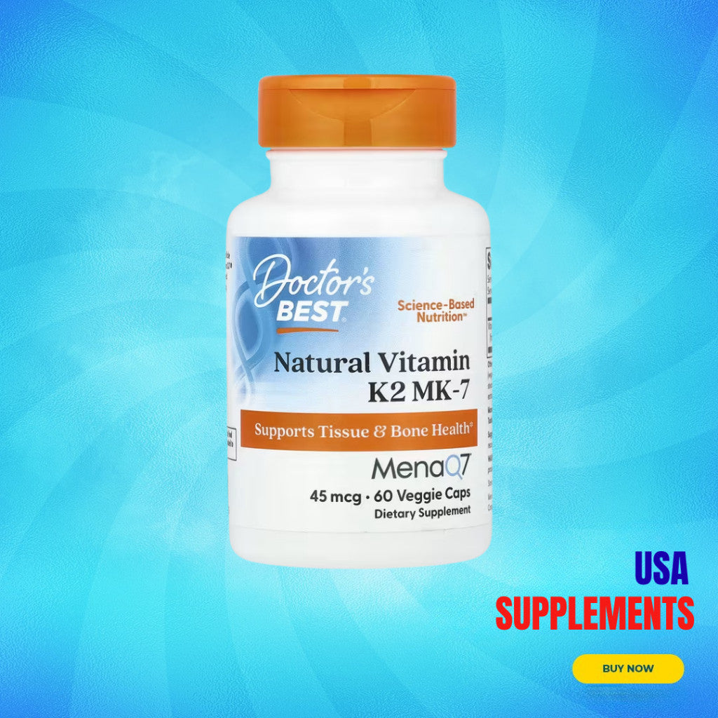 USA Supplements | Doctor's Best, Natural Vitamin K2 MK-7 ( Bone Health Support )