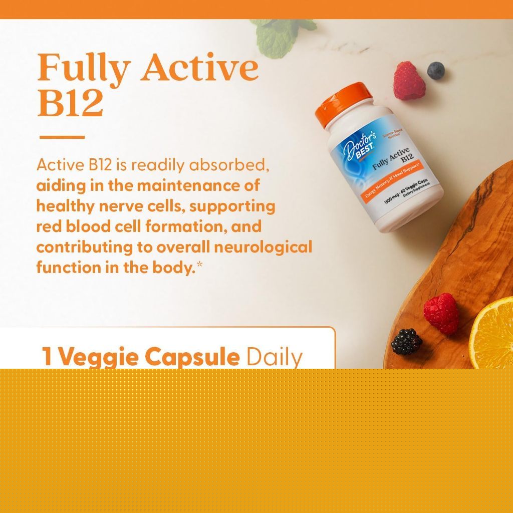 USA Supplements | Doctor's Best, Fully Active B12 ( Supports Energy Metabolism )