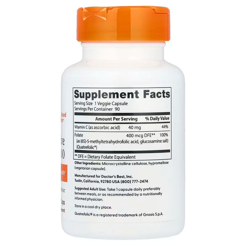 USA Supplements | Doctor's Best, Fully Active Folate ( Supports Healthy DNA & Cell Growth )