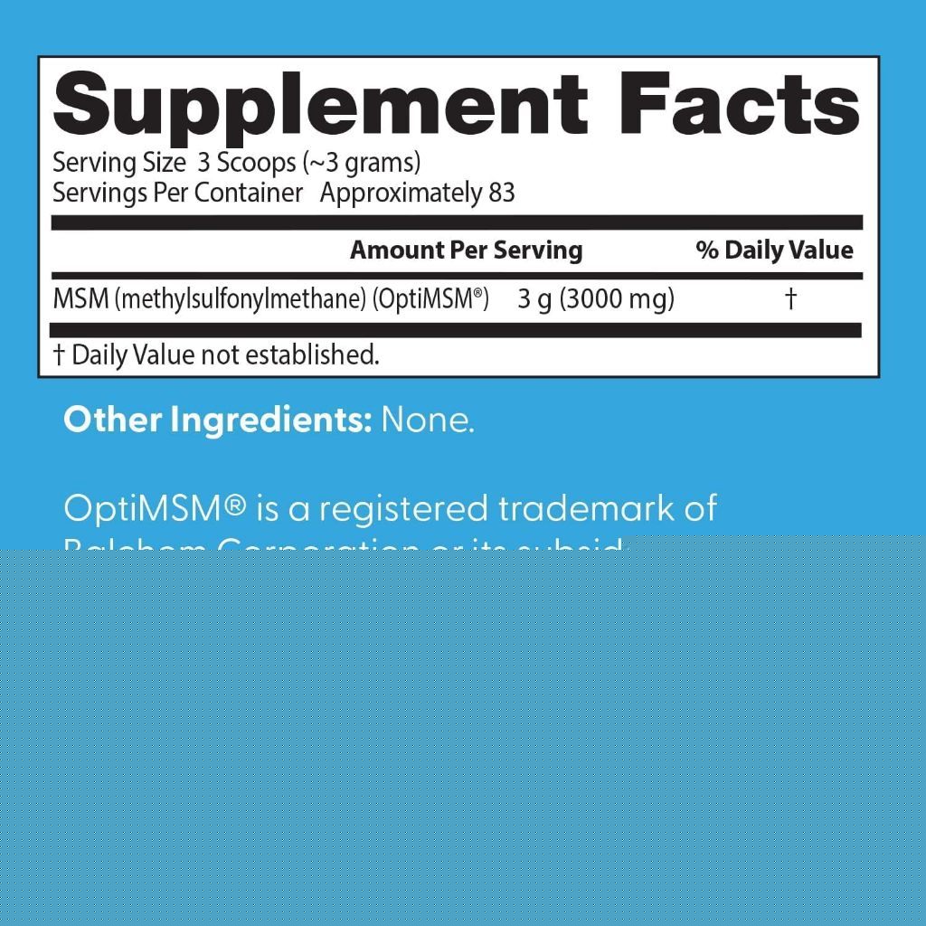 USA Supplements | Doctor's Best, MSM Powder with OptiMSM®, 8.8 oz ( Joint Comfort & Mobility )