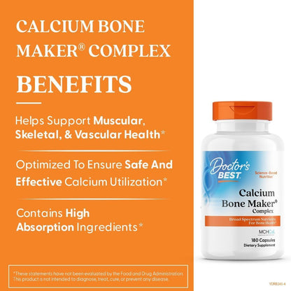 USA Supplements | Doctor's Best, Calcium Bone Maker® Complex ( Bone Strength & Density )