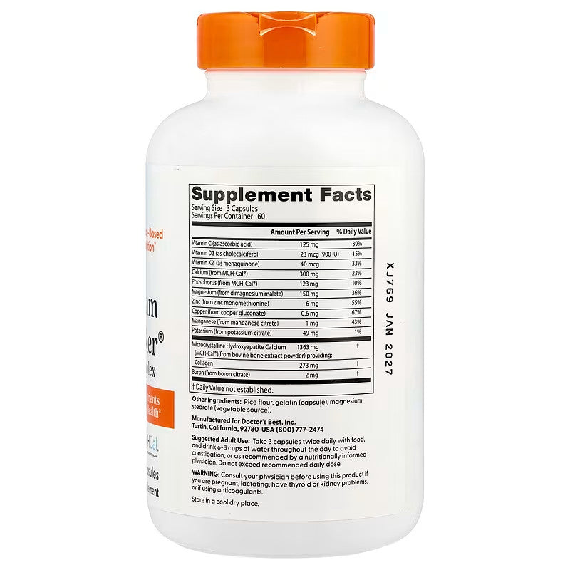 USA Supplements | Doctor's Best, Calcium Bone Maker® Complex ( Bone Strength & Density )