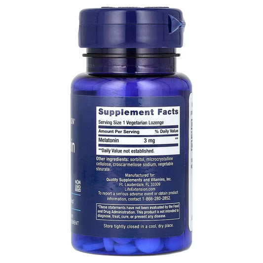 USA Supplements | Life Extension, Melatonin, 3 mg ( Supports Falling Asleep )