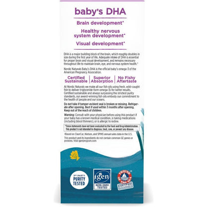 USA Supplements | Nordic Naturals, Baby's DHA ( Brain Development Support )