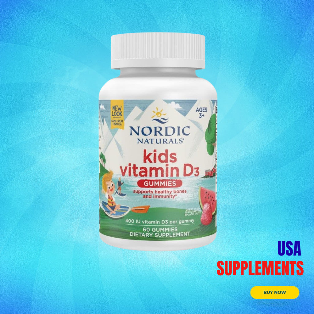 USA Supplements | Nordic Naturals, Kids Vitamin D3 Gummies ( Supports Bone Health )