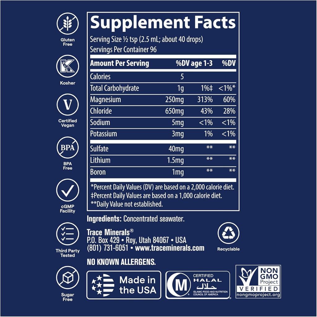 USA Supplements | Trace, ConcenTrace®, Trace Mineral Drops ( MInerals Supplements )