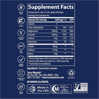 USA Supplements | Trace, ConcenTrace®, Trace Mineral Drops ( MInerals Supplements )