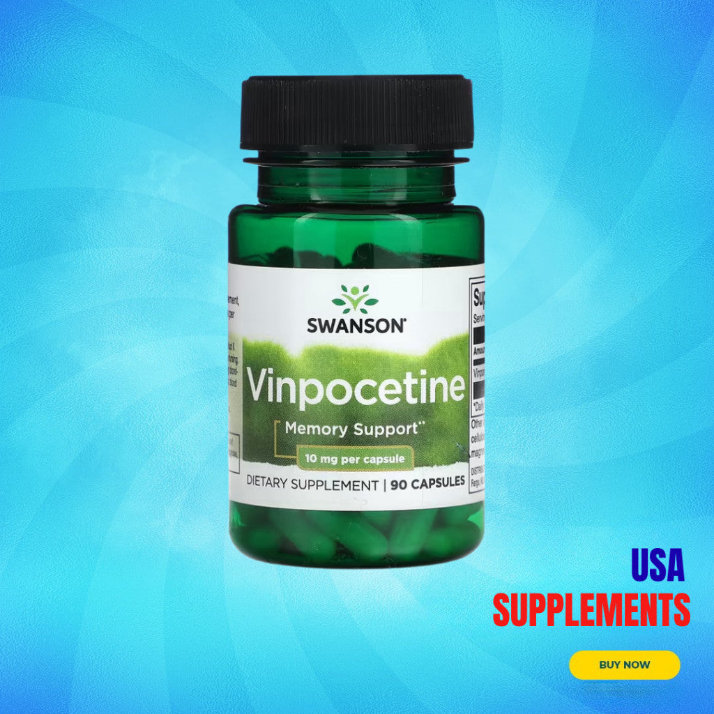 USA Supplements | Swanson, Vinpocetine, 10 mg, 90 Capsules ( Cognitive Support )