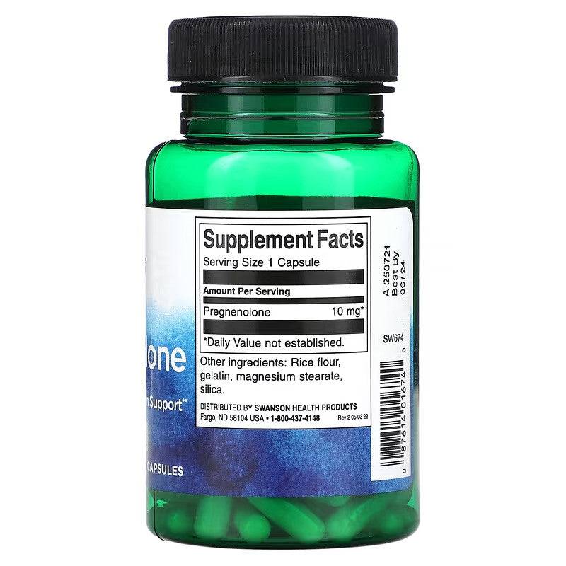USA Supplements | Swanson, Pregnenolone ( Brain and Nervous System Support )