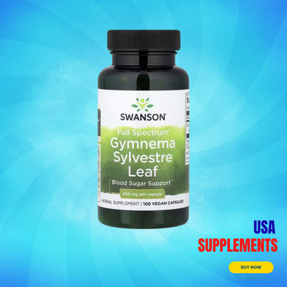 USA Supplements | Swanson, Full Spectrum® Gymnema Sylvestre Leaf ( Blood Sugar Support )