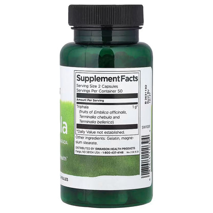 USA Supplements | Swanson, Triphala with Amla, Behada & Harada ( Digestive and Immune Health )
