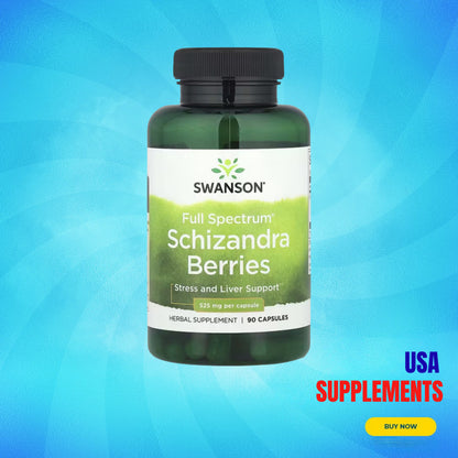 USA Supplements | Swanson, Full Spectrum® Schizandra Berries ( Stress and Liver Support )