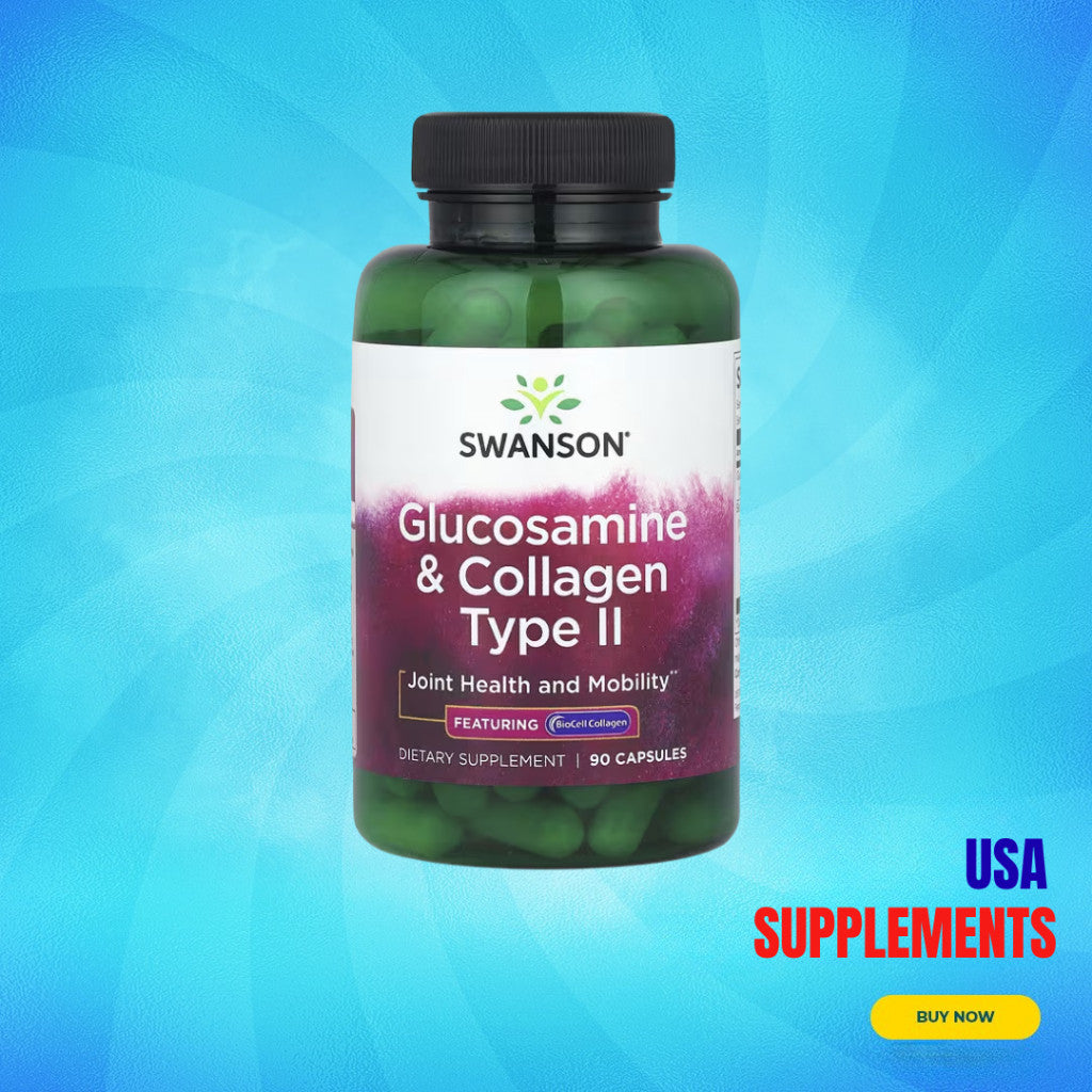 USA Supplements | Swanson, Glucosamine & Collagen Type II ( Joint Health and Mobility )