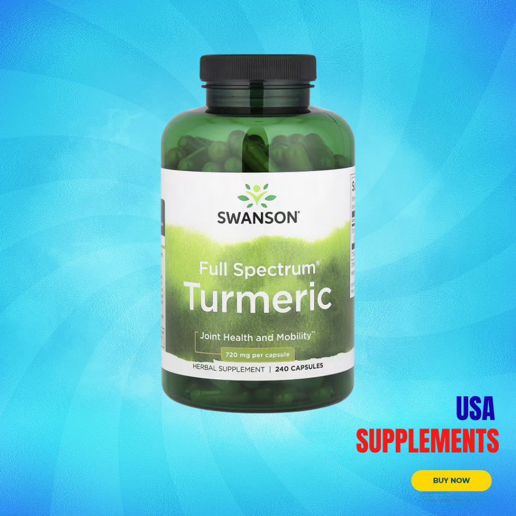 USA Supplements | Swanson, Full Spectrum® Turmeric, 240 Capsules ( Joint Health And Mobility )