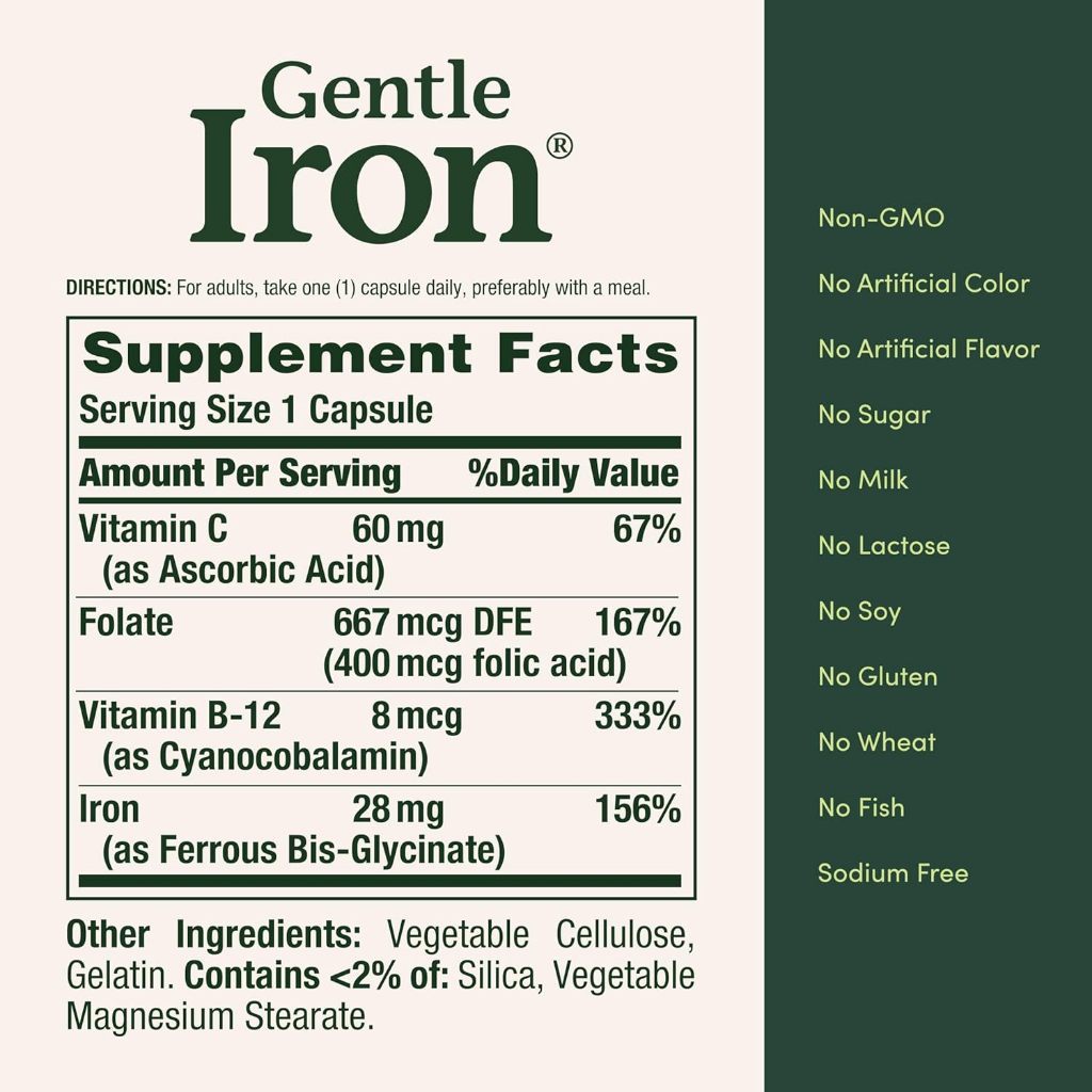 USA Supplements | Nature's Bounty, Gentle Iron®, 90 Capsules ( Supports Red Blood Cell Production )