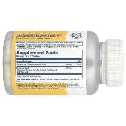 USA Supplements | Solaray, Enhanced Absorption, Liposomal Vitamin C ( Immune System Support )