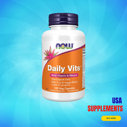 USA Supplements | NOW Foods, Daily Vits, 120 Veg Capsules ( Promotes Immune System Function )