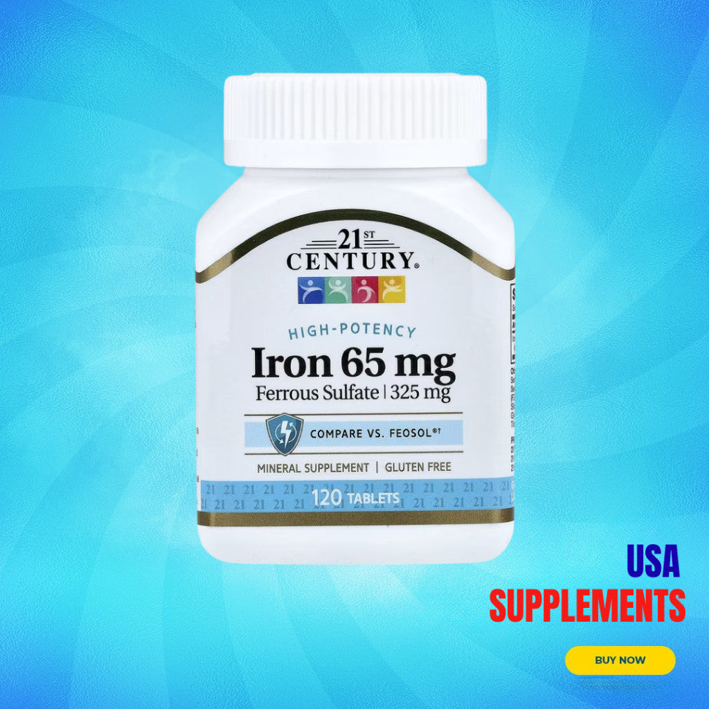 USA Supplements | 21st Century, High-Potency Iron ( Supports Healthy Iron Levels )