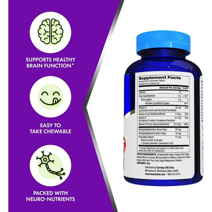 USA Supplements | Focus Factor, Kids, Berry Blast, 120 Chewable Tablets ( Multivitamin Support )