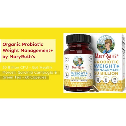 USA Supplements | MaryRuth's, Probiotic Weight+ Management ( Supports Digestive Health )
