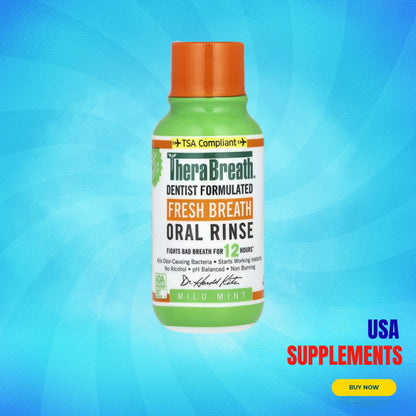 USA Supplements | TheraBreath, Fresh Breath Oral Rinse ( Long‑Lasting Fresh Breath )