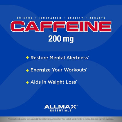USA Supplements | ALLMAX, Essentials, Caffeine ( Restore Mental Alertness )
