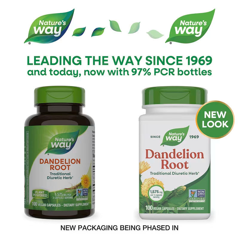 USA Supplements | Nature's Way, Dandelion Root, 100 Vegan Capsules ( Supports Healthy Digestion )
