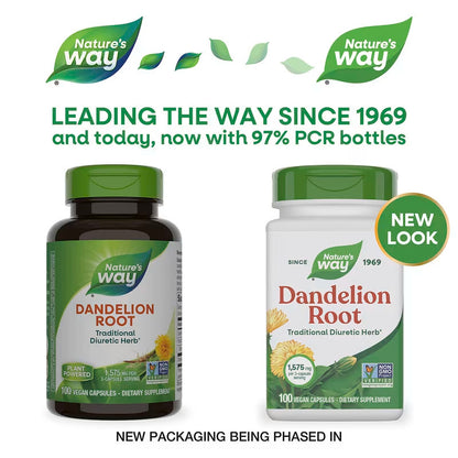 USA Supplements | Nature's Way, Dandelion Root, 100 Vegan Capsules ( Supports Healthy Digestion )