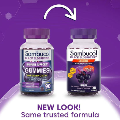 USA Supplements | Sambucol, Black Elderberry, Advanced Immune Gummies ( Immune Support )