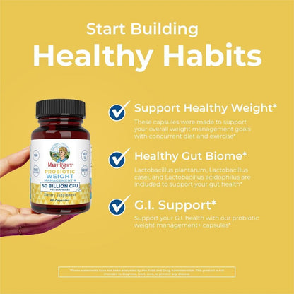 USA Supplements | MaryRuth's, Probiotic Weight+ Management ( Supports Digestive Health )