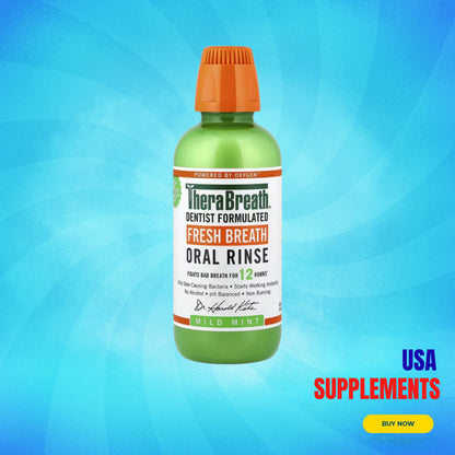 USA Supplements | TheraBreath, Fresh Breath Oral Rinse ( Long‑Lasting Fresh Breath )