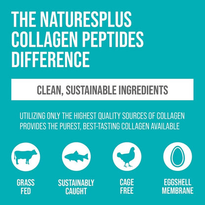 USA Supplements | NaturesPlus, Collagen Peptides, Berry Lemonade, 0.8 lbs ( Skin Support )